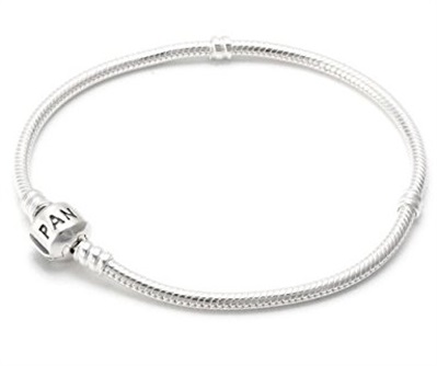 Браслет Pandora Moments 590702HV с гладкой застёжкой, серебристый