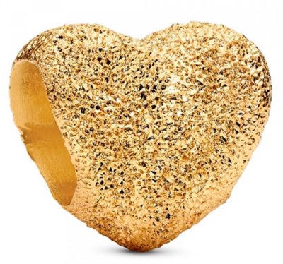 Pandora 764000C00 Gold Heart Charm