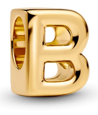 Pandora 763948C00 Золотой шарм с буквой B