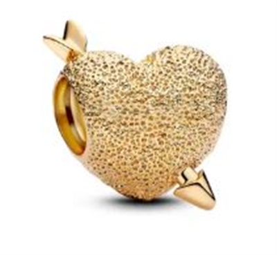 Pandora Aşk Tanrısı Kalp Charm 763666C00 Altın