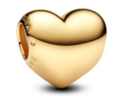Pandora 763439C00 Engravable Heart Charm, Gold