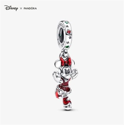 Pandora Minnie Mouse Buz Pateni Sallantılı Charm 793530C01 Kırmızı