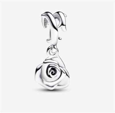 Pandora Açan Gül Sallantılı Charm 793213C00 Gümüş