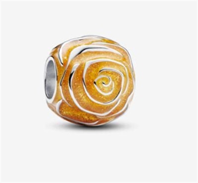 Pandora Opening Rose Charm 793212C02 Yellow