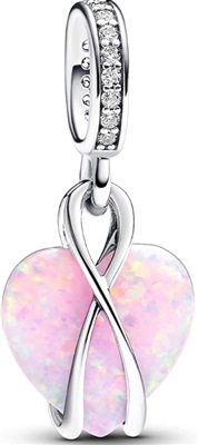 Pandora 793202C01 Pink Heart Dangle Charm