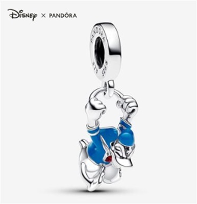 Pandora Disney Donald Duck Подвеска-шарм 793358C01, серебристая и синяя
