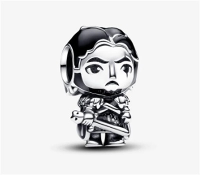 Pandora Game of Thrones Jon Snow Charm 793137C01 Black/Silver