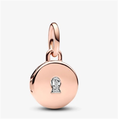 Pandora Openable & Engravable Love Locket Dangle Charm 783066C01 Rose Gold