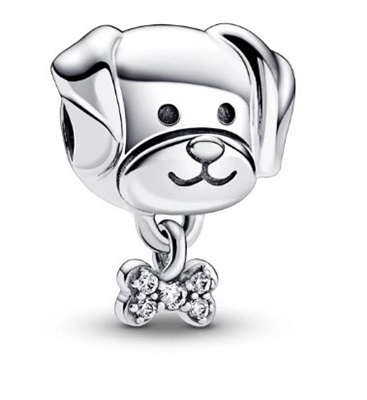 Pandora Köpek ve Kemik Charm 792254C01 Gümüş