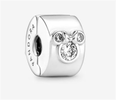 Pandora Disney Mickey Mouse and Minnie Clip Charm 790111C01 Silver