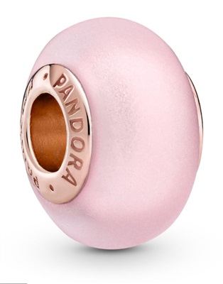 Pandora 789421C00 — розовый матовый шарм из муранского стекла