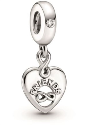 Pandora Sonsuza Kadar Arkadaşlar Kalp Sallantılı Charm 799294C01 Gümüş