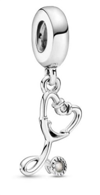 Pandora Kalp Stetoskop Sallantılı Charm 799072C01 Gümüş