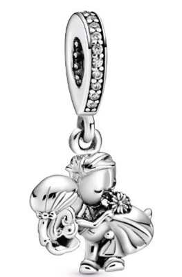 Pandora 798896C01 Bride and Groom Silver Charm