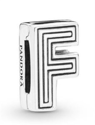 Pandora 798202 Silver F Letter Charm
