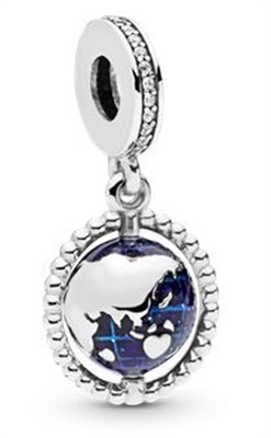 Pandora 798021CZ Spinning World Blue Charm