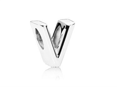 Pandora V Harfi 797476 Charm Gümüş V