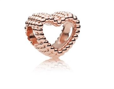 Pandora Boncuklu Kalp Küresi 787516 Charm Rose Gold