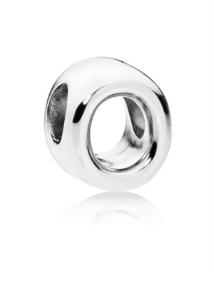 Pandora 797469 Silver O Letter Charm