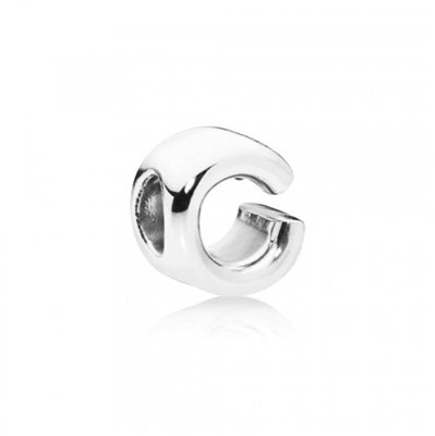 Pandora 797457 Silver C Letter Charm