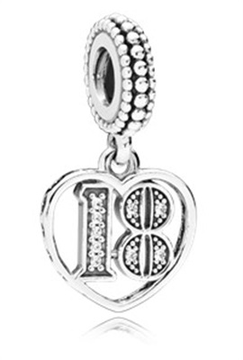 Pandora 18 Yıllık Aşk 797262CZ Charm Gümüş