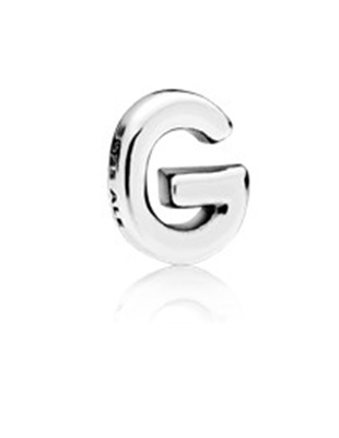 Pandora Petite Memories 797325 — подвеска-буква G, серебристая