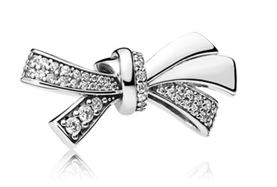 Pandora Parıltılı Fiyonk 797241CZ Charm Gümüş