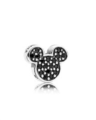 Pandora Disney, Parıltılı İkonik Mickey Mini Sembol 796345NCK Charm Siyah