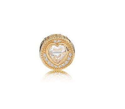 Pandora Aşk 14 Ayar Altın Charm 796307CZ Altın