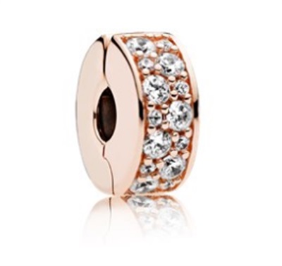 Pandora Parıltılı Zarafet 781817CZ Charm Rose Gold