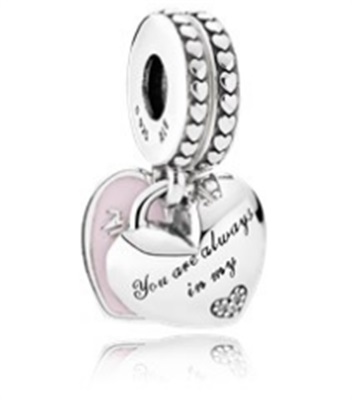 Pandora 792072EN40 Mother and Daughter Love Charm, Silver