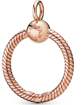 Подвеска Pandora Moments Small O 388296, розовое золото