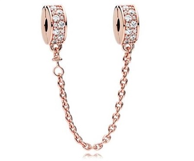 Pandora Zarif Parıltı 786322CZ-05 Rose Safety Chain