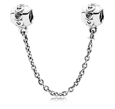 Pandora Love Connection 791088-05 Silver Safety Chain