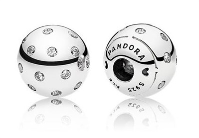 Pandora 796541CZ Sparkling Clip, Silver