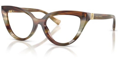 Dolce Gabbana DG3414 3446 — оправа для очков, жёлтая и коричневая
