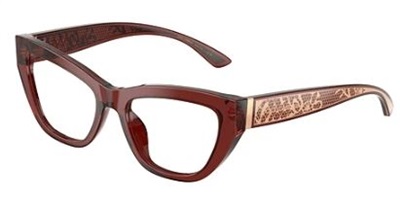 Dolce Gabbana DG3412 3045 Burgundy Optical Glasses