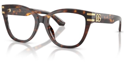 Dolce Gabbana DG3418 Optical Glasses, Brown 502