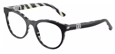 Dolce Gabbana DG3399 оправа для очков, чёрно-белая 3372