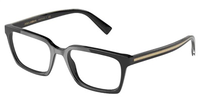 Dolce Gabbana DG3337 501 — чёрная оправа для очков