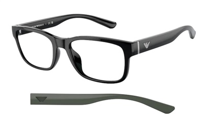Emporio Armani EA3201U 5017 — чёрная оправа для очков