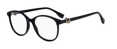 Fendi FF0299 оправа для очков, чёрная 807
