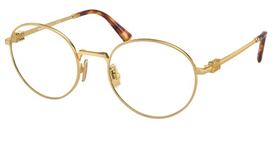 Miu Miu MU52XV Optical Glasses Gold 5AK1O1