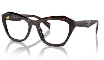 Prada İndirimli PR A20V Optik Gözlük Kahverengi 17N1O1