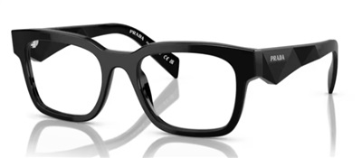 Prada İndirimli PR A10V Optik Gözlük Siyah 16K1O1
