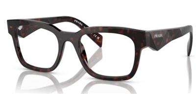 Prada İndirimli PR A10V Optik Gözlük Koyu Kahverengi 17N1O1