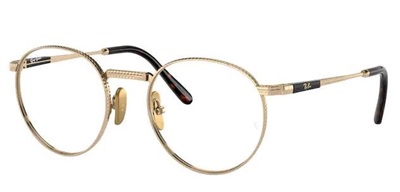 Ray-Ban Round Titanium RX8237V Optik Gözlük Altın 1220