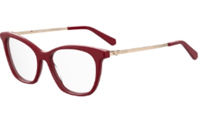 Love Moschino MOL579 Optical Glasses Frame, Red C9A