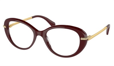Swarovski İndirimli SK2001 Optik Gözlük Bordo 1008