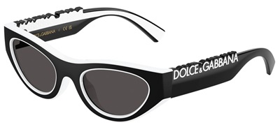 Dolce Gabbana DX6012 Güneş Gözlüğü Siyah Beyaz 345787 CR39 Organik 1.5